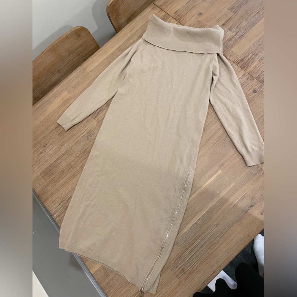 Scoop Turtleneck Sweater-dress